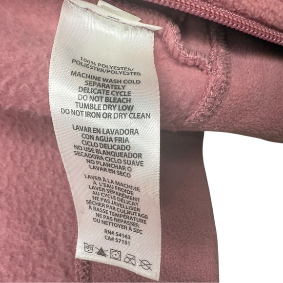Women's Pink Active Tech Fleece Mock-neck Jacket - Picture 4 of 4